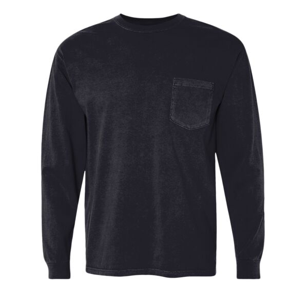 Comfort Colors Garment-Dyed Heavyweight 100% Cotton Long Sleeve Pocket T-Shirt Thumbnail